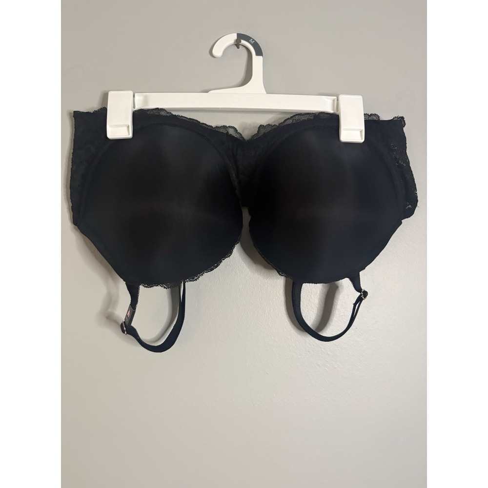 Victoria's Secret Dream Angels 42DD Push Up Bra Black Lace Adjustable Straps